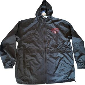 New Champion Univ of South Dakota USD Lightweight Hooded Jacket Women XL Black
